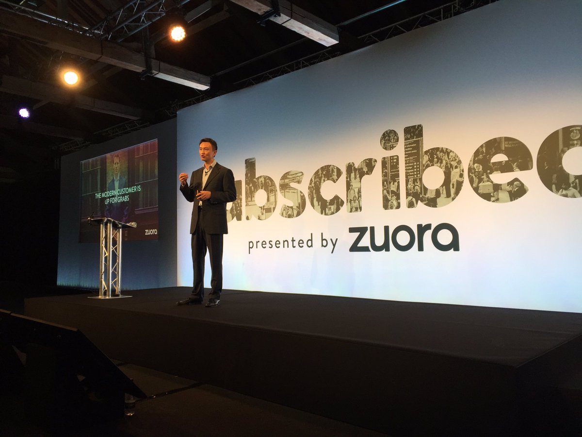 BasVisser's tweet photo. Cool customer stories that proof @tientzuo long time subscription vision @Zuora #Subscribed2016 https://t.co/uNqmnGT7wd