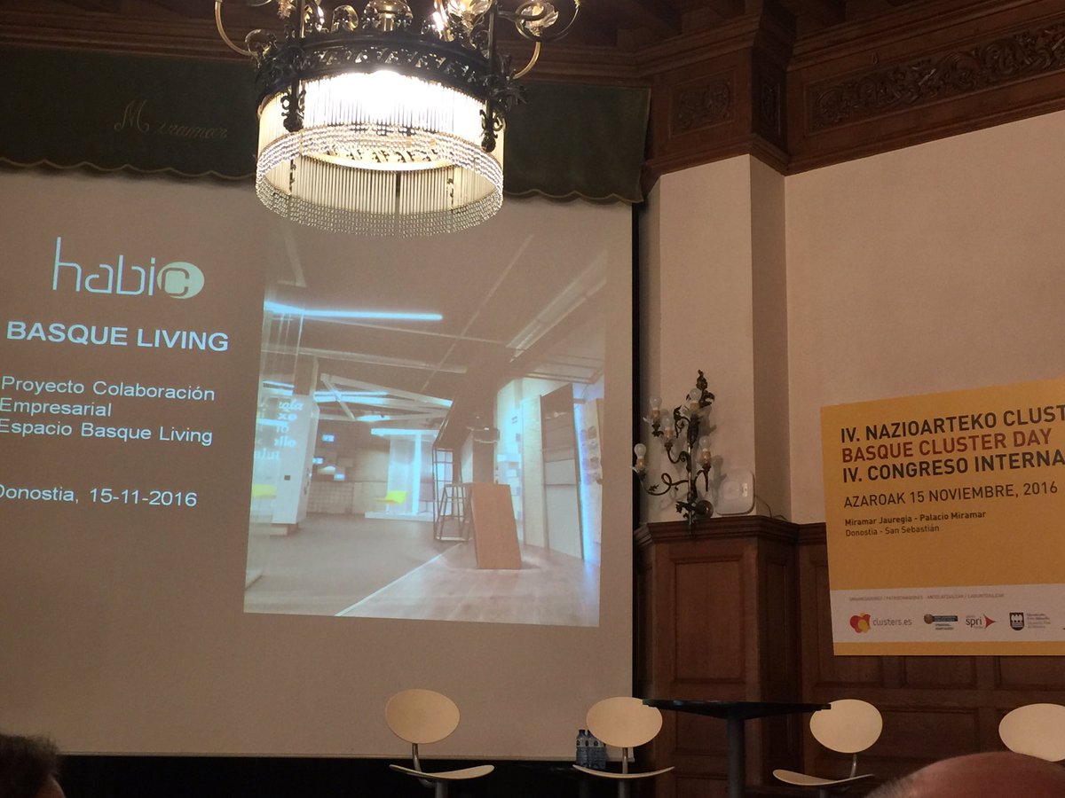 HABIC presenta el Proyecto de Basque Living instalado en Tabakalera con más de 20 empresas a los premios de Innovación #clusters2016