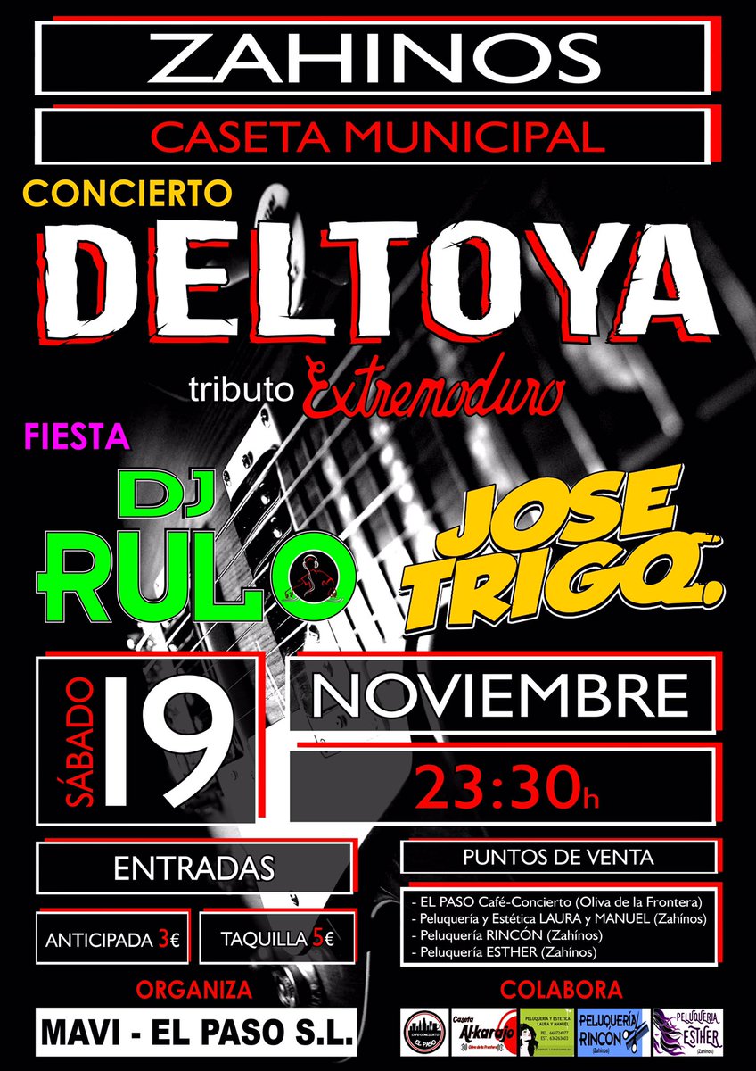DeltoyaTributo's tweet photo. Sábado 19 Noviembre: Zahínos 
#Deltoyanos16 https://t.co/GuDVIs3pUX