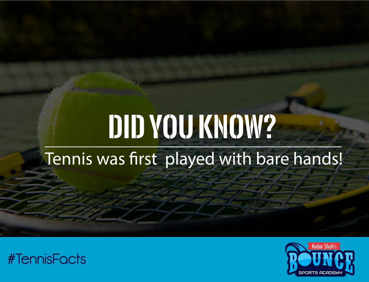 theBounceway's tweet photo. #BSATennisFacts Now You Know! 
#DidYouKnow 
#TennisFacts #KnowYourGame #Tennis #BounceSportsAcademy #Passion #Sports #Coaching #BookingsOpen https://t.co/yfphUWG3Od