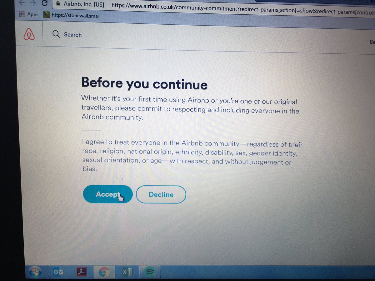 boothm83's tweet photo. just been asked to accept this @Airbnb agreement. as an lgbt person and an ally to others this make me happy. well done! https://t.co/46ITZGSAKN