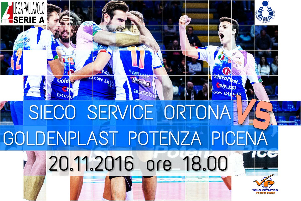 VolleyPotentino's tweet photo. Domenica tutti ad #Ortona!!! #GoldenPlast #PotenzaPicena #VolleyPotentino 👊👊👊
#A2MVolley #LegaVolley https://t.co/JwfKOXVAHr