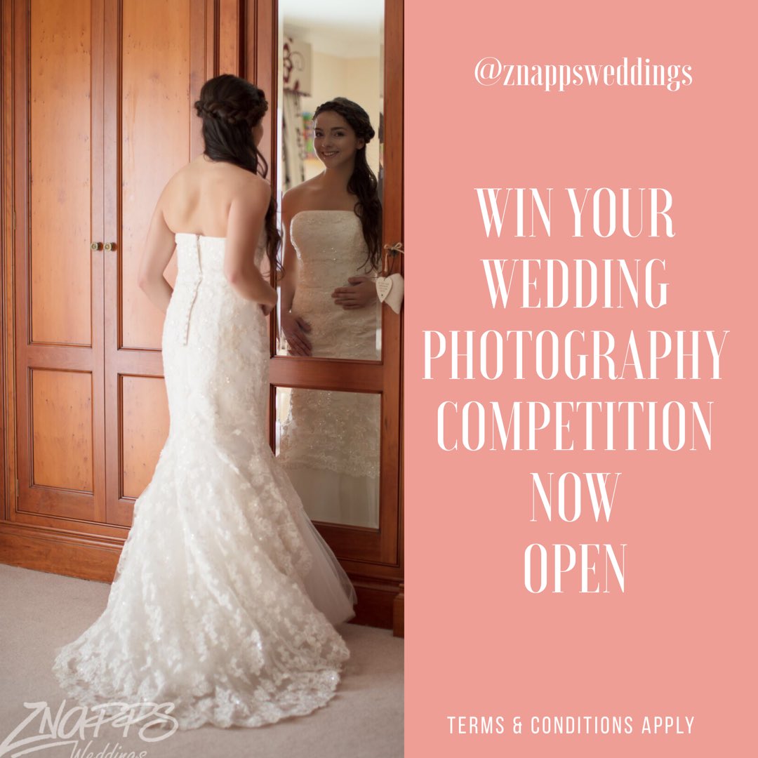 Competition now open. Terms and conditions apply. znappsweddings.co.uk <a href="/ZnappsWeddings/">Znapps Weddings</a>