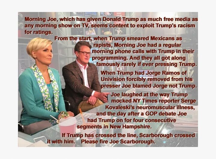 southerntalker's tweet photo. π€ #media promoted Trump, selling their Patriotism for ratings & favor endangering our lives.
TAKE THE PLEDGE . #NoMsnbc https://t.co/PnED1F7dES
