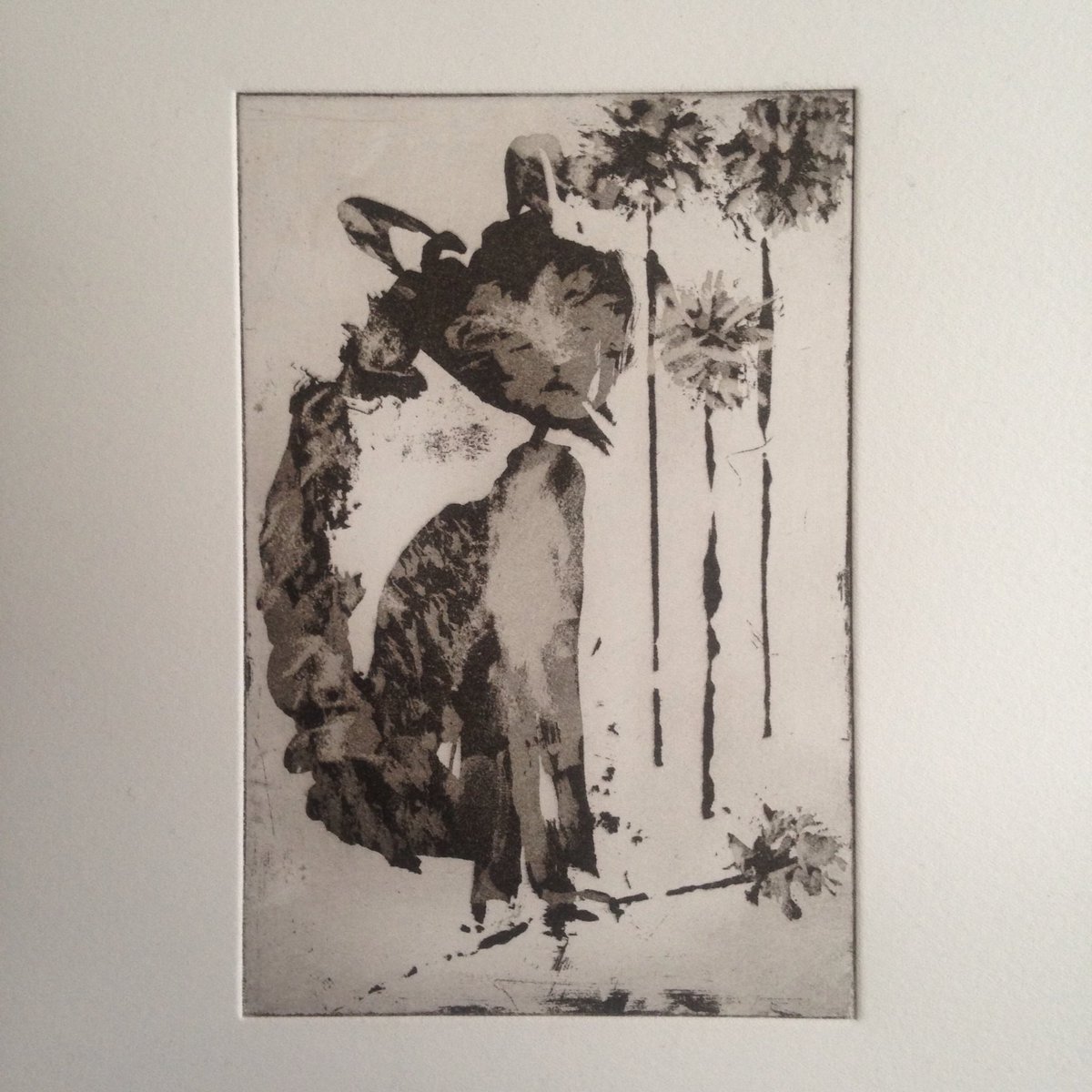 What a great course in sugarlift &amp; aquatint etching <a href="/spikeprint/">Spike Print Studio</a> this weekend, here's my attempt at a grumpy cat.. Thanks to @JasonHicklin