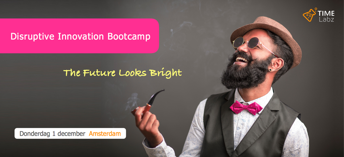 timelabz's tweet photo. The future looks bright. In onze bootcamp leer je hoe je zelf nieuwe markten kunt creëren. Check https://t.co/JA1kuY7Rlz voor tickets. https://t.co/GsvoSb4w80