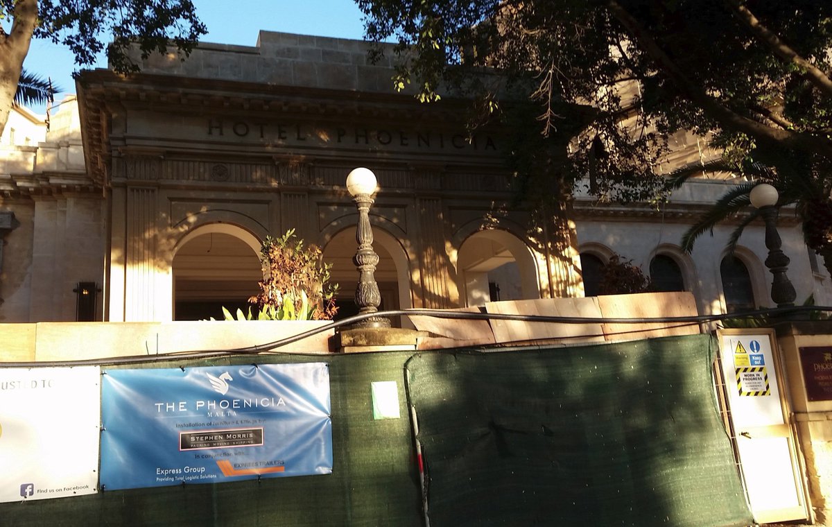 The Phoenicia Hotel, Malta
Foremost 5 star hotel built in 1937 and now undergoing full refurbishment.
Latest in a long list of 5 star hotels