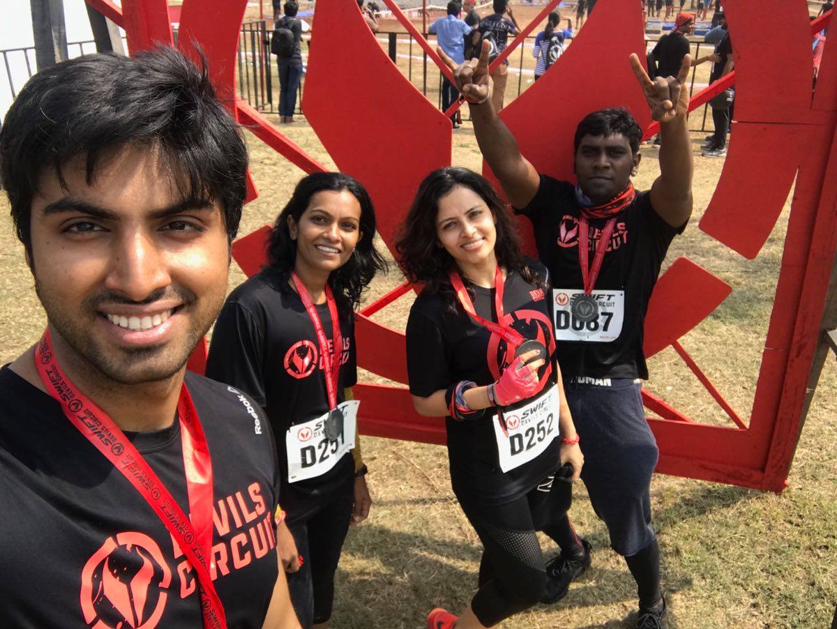 F45_India's tweet photo. #Basheerbagh slammed it at the @DevilsCircuit last weekend! #TeamWork #DevilSlayers #FitnessFreaks #F45India https://t.co/xsdXAAJtbd
