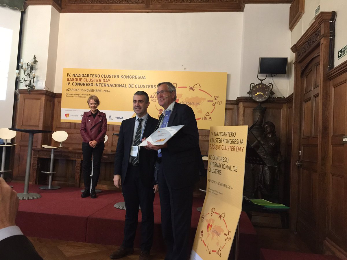IDIA ganadora del Premio al Mejor Proyecto de Innovación Colaborativa otorgado por la Diputación de Gipuzkoa  #clusters2016