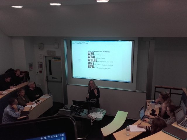 NinaGreimel's tweet photo. Totally agree with @auriolb: most important publishing Q: why will readers invest time in and why will they love THIS book? #uclpub2016 https://t.co/LZGUXPuHk8