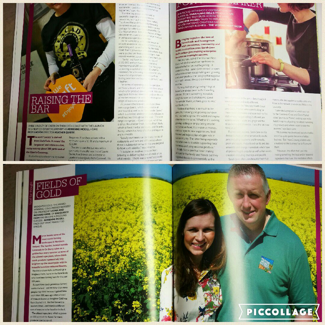 TasteCauseway's tweet photo. Cracking quality article by @NIChamber @amcgillchamber on our artisan producers! Thankyou so much! Read online soon https://t.co/eVmdKmLIg2 https://t.co/iAGWPWYsWr