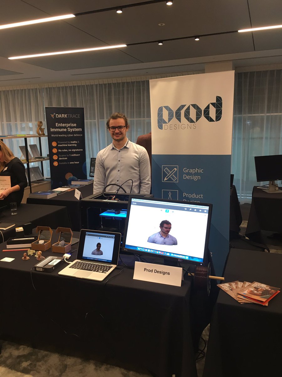 Prod_Designs's tweet photo. Showcasing #3Dprinting and #3dscanning @twobirds #techlaw event today https://t.co/PKSQWeYgAj