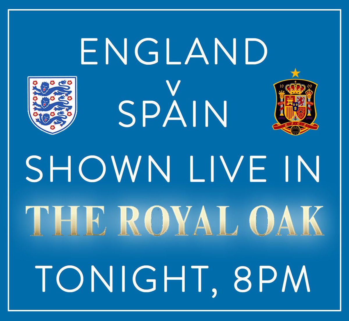 LIVE FOOTBALL TONIGHT!
England take on Spain in a mouthwatering friendly at Wembley tonight at 8pm.
#ENGESP #FOOTBALL #COVENTRY