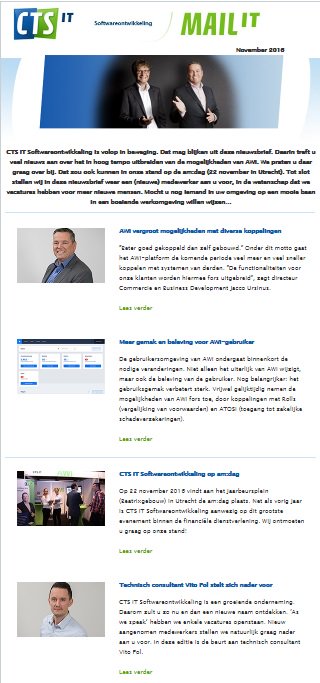 OostdamPartners's tweet photo. Na persbericht met veel media-exposure voor @CTS_IT_Software nu ook nieuwsbrief verspreid. Met redactie door @OostdamPartners #PRwaarde https://t.co/3n2BUpNacG