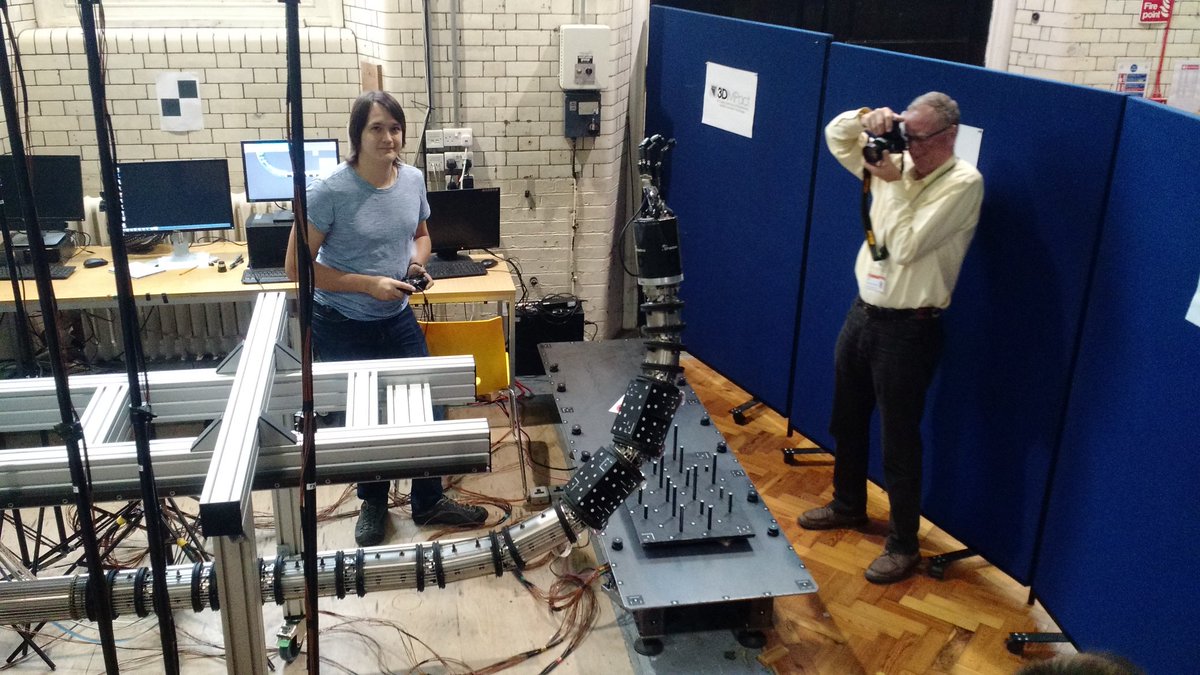 UCL_3DIMPact's tweet photo. Demo of the #snakearm #robot by @ocrobotics . ongoing research to pair it with vision #metrology at @UCL_3DIMPact https://t.co/KZSucuUwIj