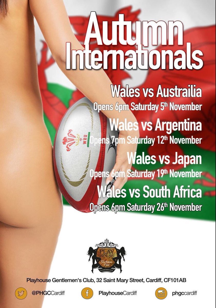 PHGCcardiff's tweet photo. This Saturday!! Joins us for post match celebrations after Wales vs Japan!! Doors opening at 6pm! #stripclub #rugby #wales #girls #dancer https://t.co/YCviRBPKSs