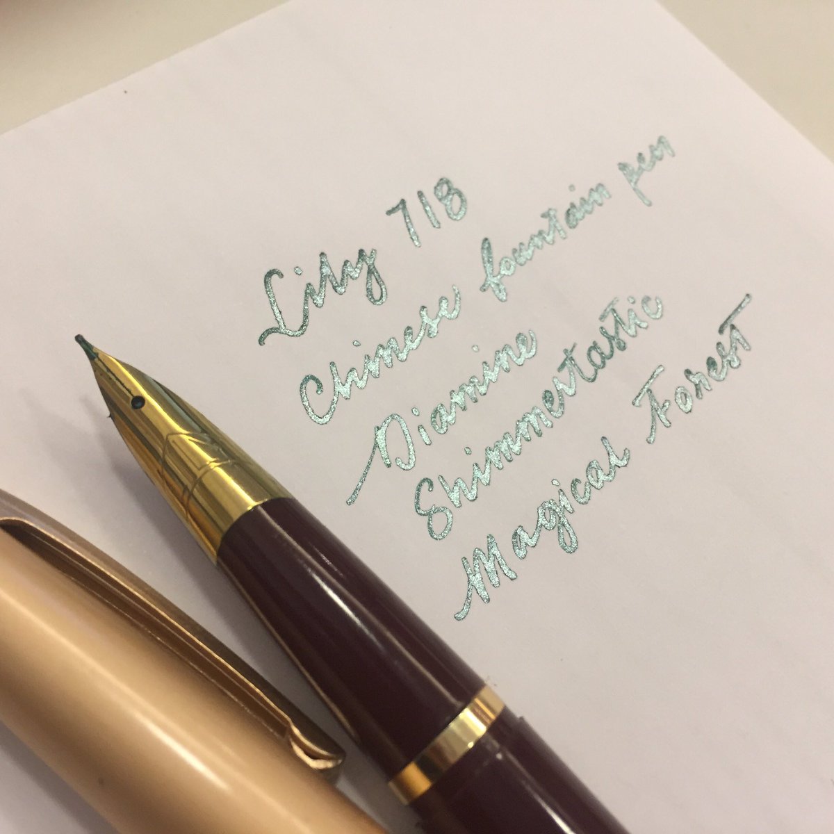 writetomeoften's tweet photo. Chinese pens and shimmering inks https://t.co/Fe79b8hfJD