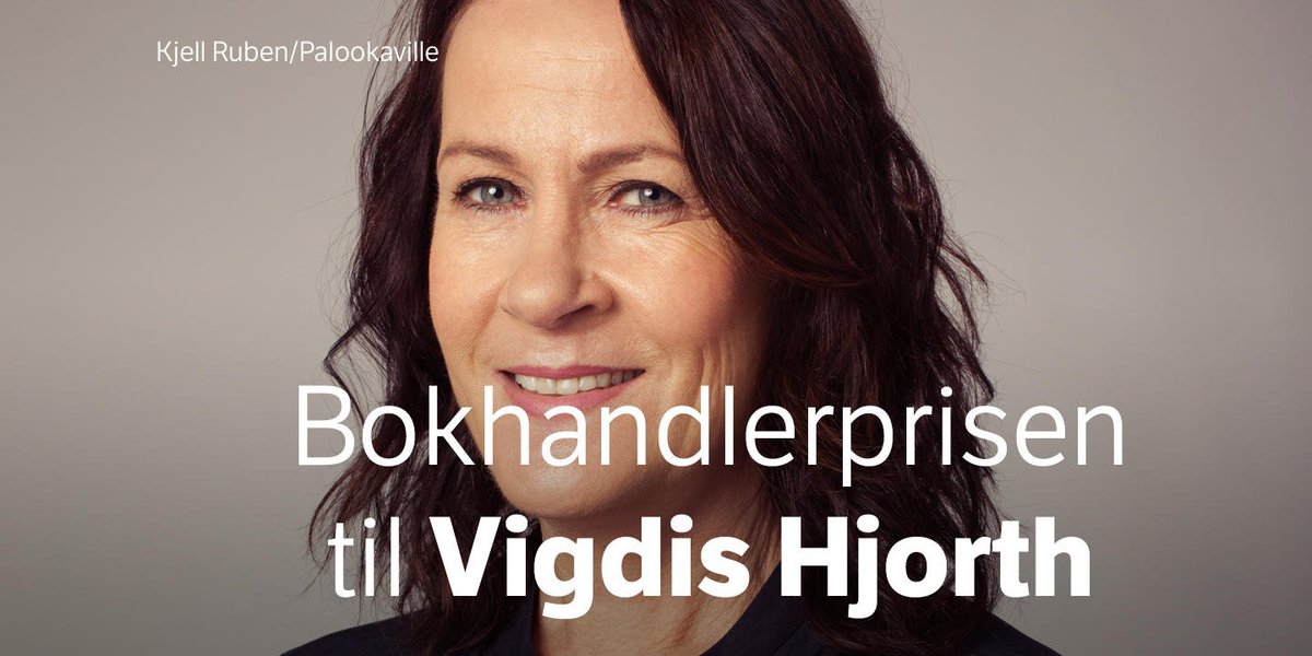 NRKno's tweet image. Vi grtulerer Vigdis HJorth med Bokhandlerprisen for romanen «Arv og miljø».

nrk.no/kultur/1.13228…