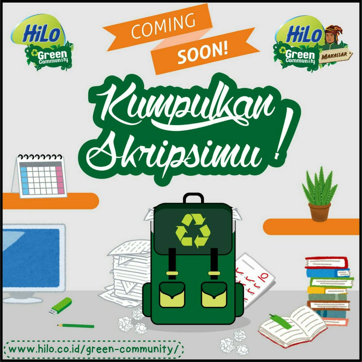 Coming Soon!!
Seperti apa bentuk event kita kali ini?
Bagaimana cara berpartisipasinya?
Stay tuned, greeners!