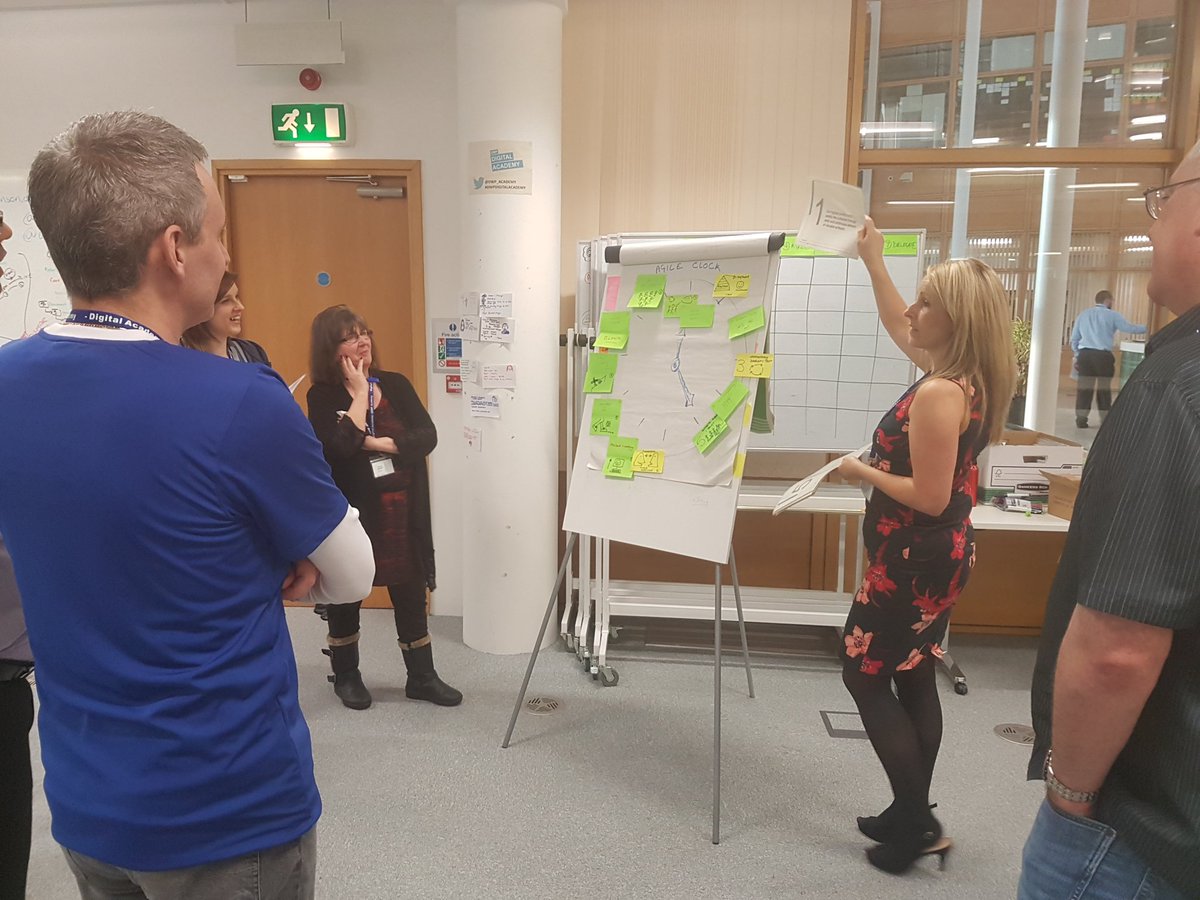 giantrat's tweet image. Gr8 @DWP_ACADEMY @gdsteam Agile for Teams course &amp;amp; best #AgileClock I&apos;ve ever seen @kevincunnington