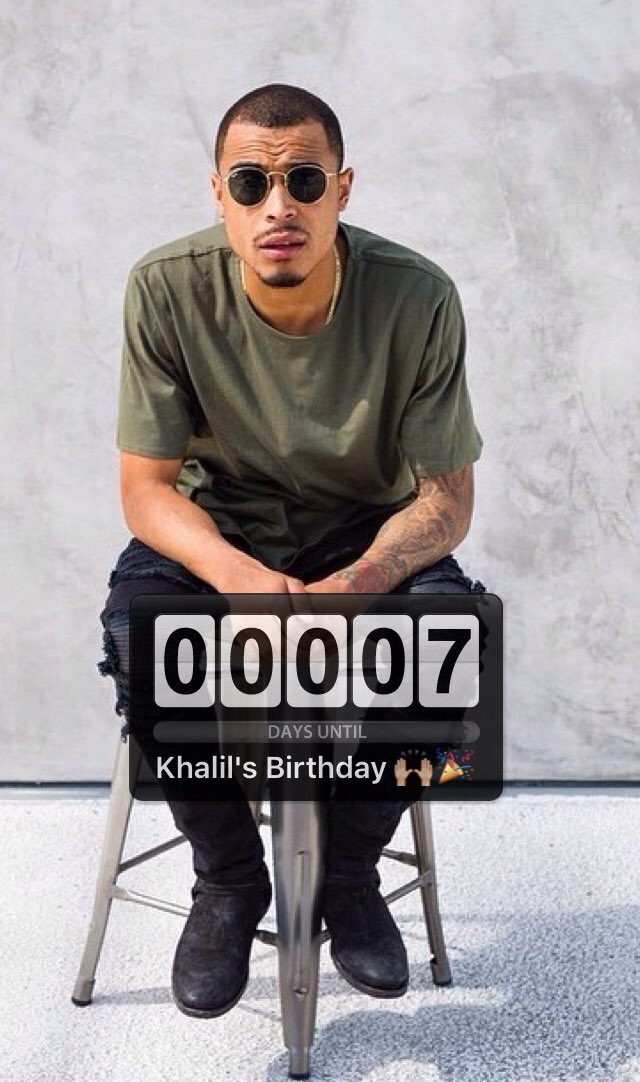 KhalilNewsBR's tweet photo. #7DaysUntil #KhalilsBirthday #22 @CrazyKhalil https://t.co/OpD3fNBdNA