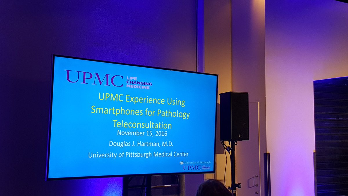 simoabb's tweet photo. Douglas Hartman UPMC physician on pathology teleconsultation. #UPMC #etc2016 #innovation https://t.co/6kQYmWFkD7