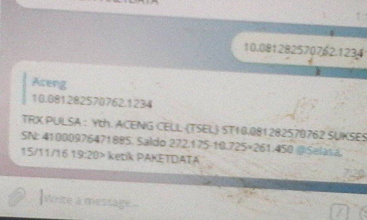 zffariz's tweet photo. @Telkomsel min kenapa no SN 2 ini samaaan?  Apakah total pulsa masuk ke saya 20k ?tapi no SN yg ke 2 Ga ada notif SMS min makasih sebelumnya https://t.co/U3mFU26YXH