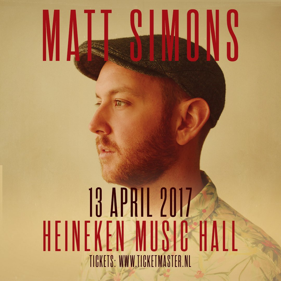 DutchSimieST's tweet image. Wiehoooeee @MattSimons is coming back next year ! 💞🎶 - tickets go on sale this thursday 17 nov; ticketmaster.nl/event/176667