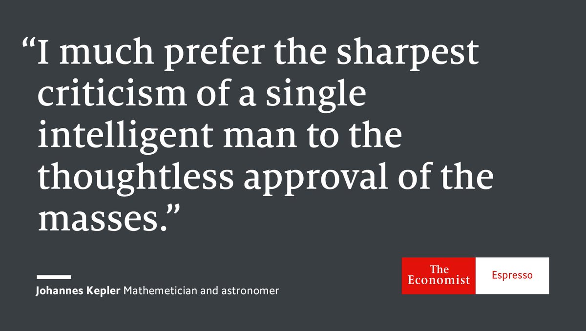 Our quote of the day is from German mathematician, astronomer and astrologer Johannes Kepler