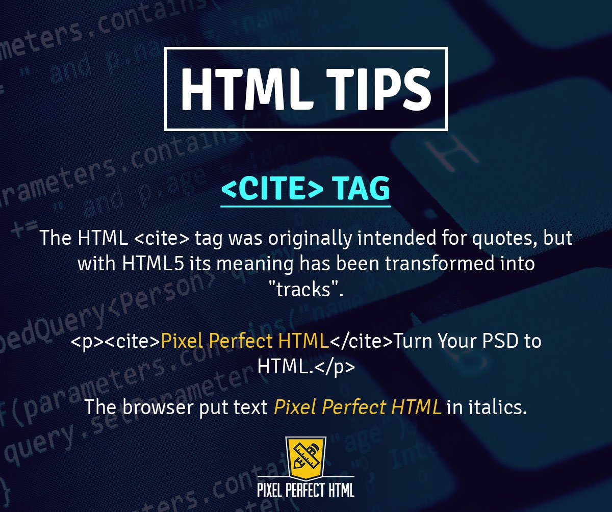PixelPerfectHTM's tweet image. HTML Tip of the Day!!
#Tips #HTML #HTMLTip #TipoftheDay
