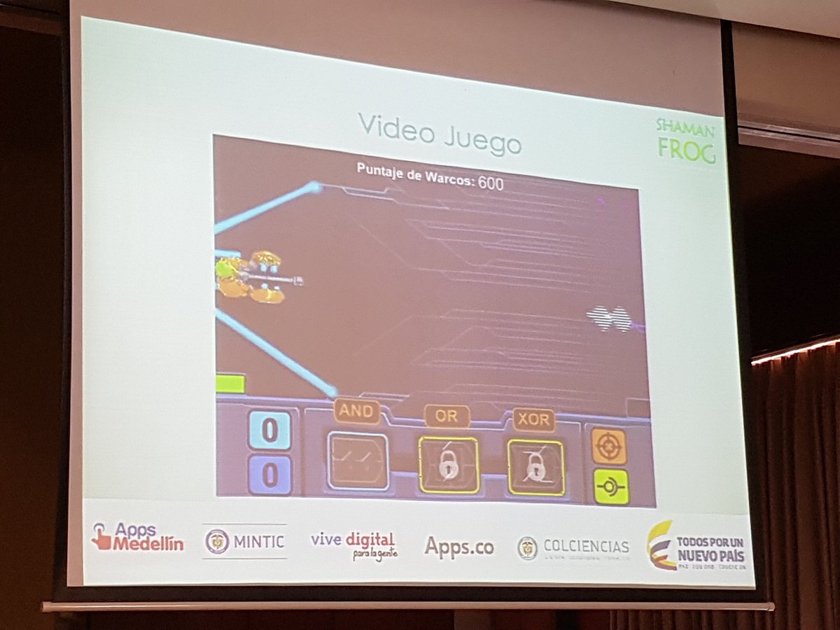 crozo's tweet photo. Con videojuegos podemos ayudar a que más gamers se interesen en ser ingenieros #ShamanFrog emprendimiento de @AppsCoMedellin https://t.co/YwBm23GJdb