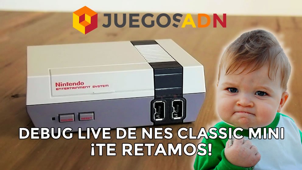 JuegosADN's tweet photo. ¡TE RETAMOS! #DebugLive de NES MINI hoy a partir de las 18:00h 🎮 ¡Plantéanos tu reto y lo ejecutaremos en directo! https://t.co/CcCq6sjhWa https://t.co/L59FXXzQuy