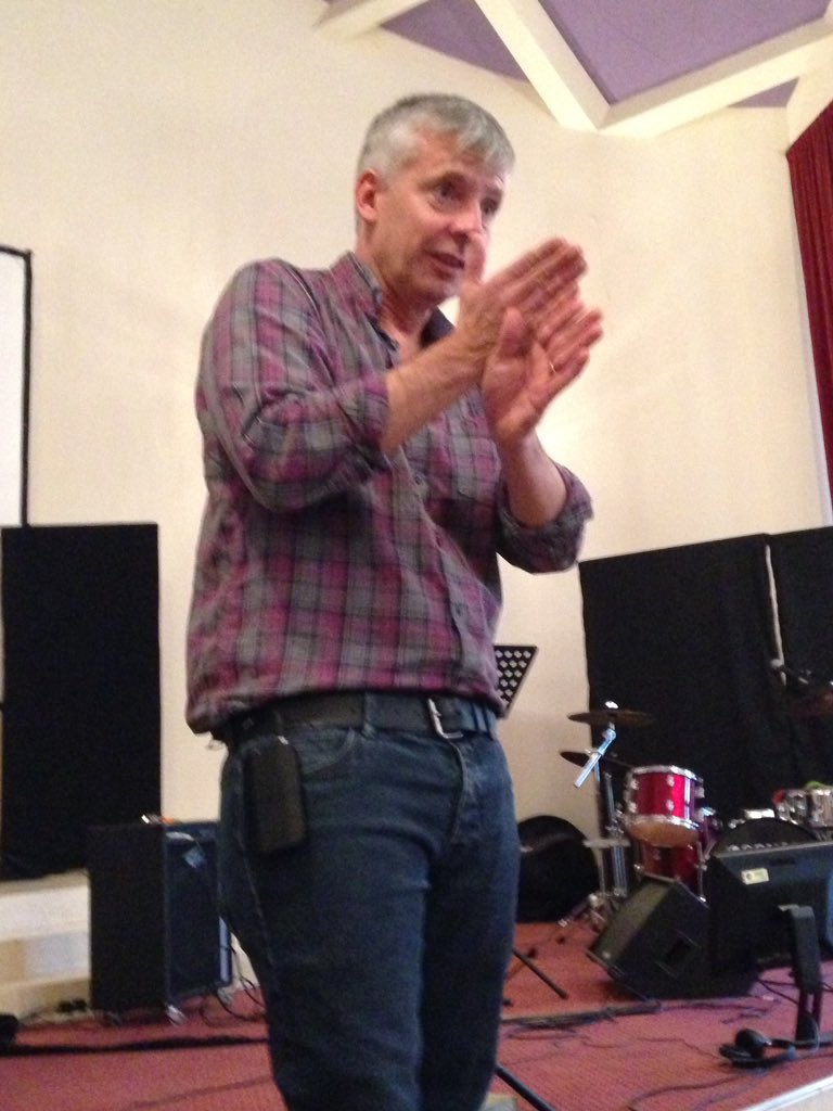 Julian speaking and encouraging at the Leaders' day. "Confidence in the Gospel" #leaders #confidence