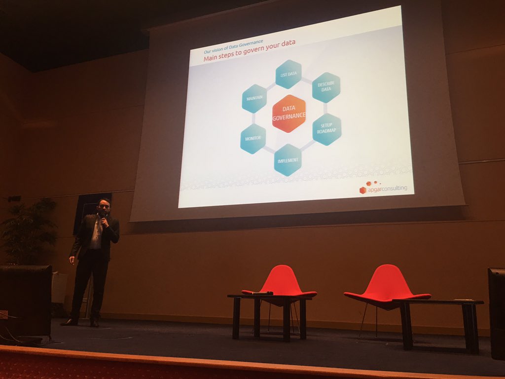 Alaa_Hoblos's tweet photo. Apgar Consulting, @orchestramdm customer advisory board, presents it data governance module, based on EBX5. https://t.co/cA10gbdA0S