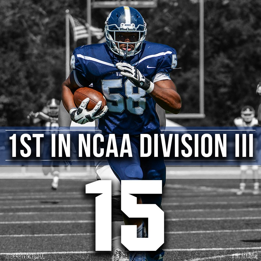 BerryVikings's tweet photo. Say hello to the national leader in solo sacks! #WeAllRow #d3fb https://t.co/7rCHnIoWV3