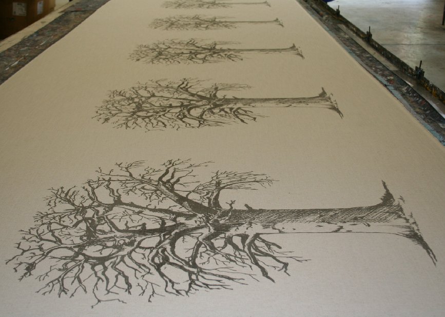 TsongaTextiles's tweet image. #Printed the 1st of our Roll up, NO Mess #SouthAfrican #christmastrees. It is a #Baobab tree on #Fabric - hang on your wall &amp;amp; pin deco&apos;s on