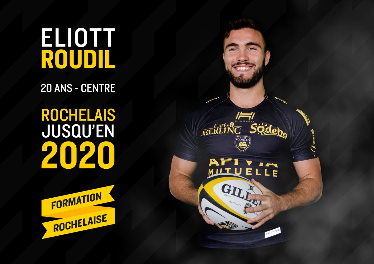 staderochelais's tweet photo. #Prolongation : Eliott Roudil poursuit l'aventure Jaune et Noir jusqu'en 2020 ! #FievreSR #Clubfier #formation #bonnenouvelle https://t.co/gHst45WYbh