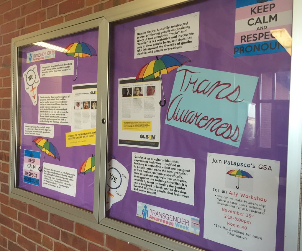 PHSCFA celebrating Trans Awareness #ptap #patapscohs #workhardbenice