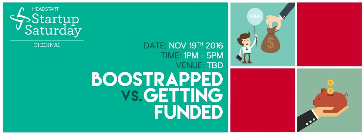 glnarayanan's tweet photo. Should you take funding for your startup or bootstrap? What difference does it make for you startup? https://t.co/Hpq3AerVAJ #SSchn https://t.co/tdIQoB8zwF