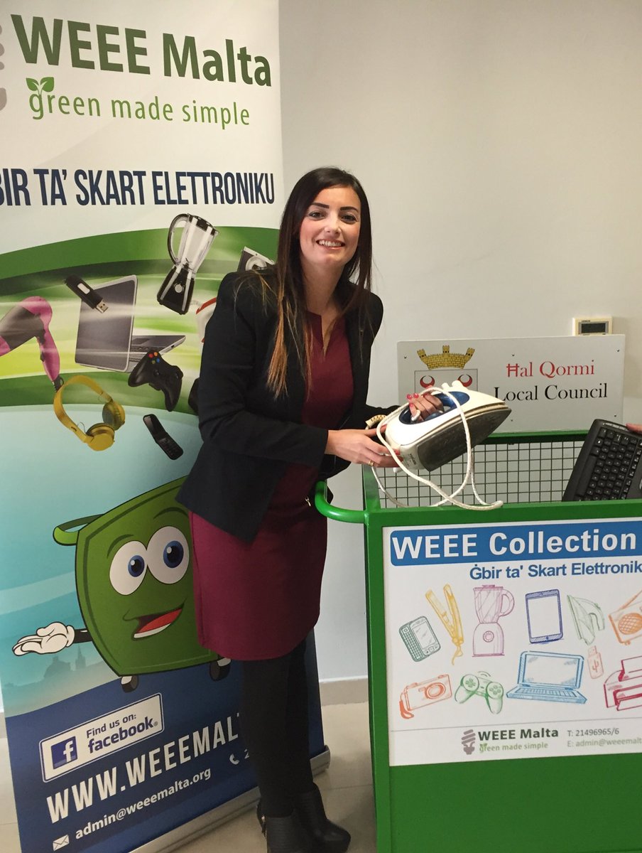 RosianneCutajar's tweet photo. WEEE trolley launch at the QLC. The Environment is 1 of the fundamental sectors which are given priority by our council. #recycling https://t.co/7qfGEXpRWi