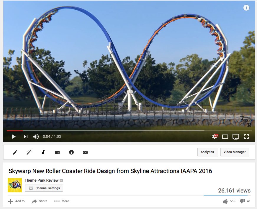 ThemeParkReview's tweet image. #IAAPA2016 hasn't opened yet &amp;amp; our updates already reached over a quarter million! Exhibitors, send B-roll to robbalvey@themeparkreview.com