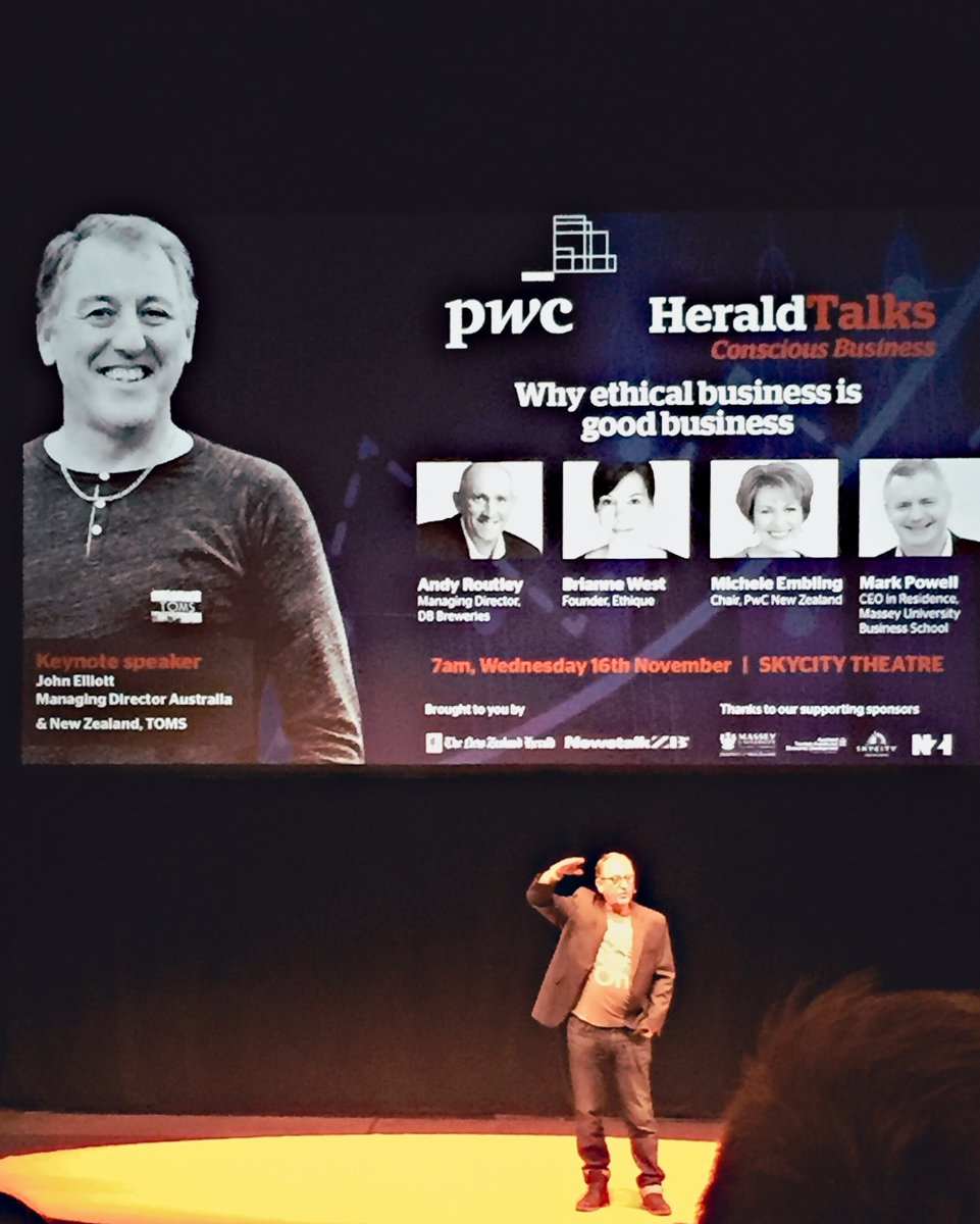 _mel_'s tweet image. Everyday we have the opportunity to wake up &amp;amp; make a difference - John Elliott, MD Aus &amp;amp; NZ, TOMS #pwcheraldtalks #consciousbusiness