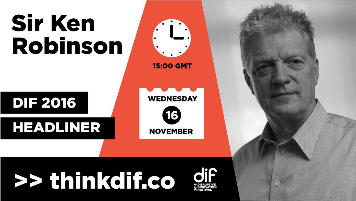 Designing an #education system fit for the 21st century. Watch <a href="/SirKenRobinson/">Sir Ken Robinson</a> tomorrow at 3pm GMT #thinkdif thinkdif.co/headliners/edu…