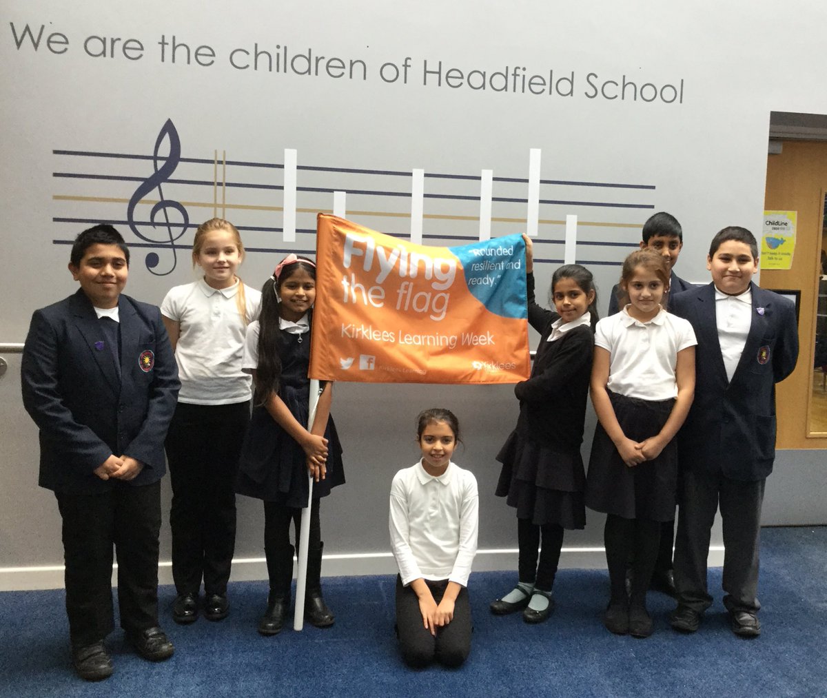 @LearnKirklees proud to #FlyTheFlag for learning. #teamheadfield