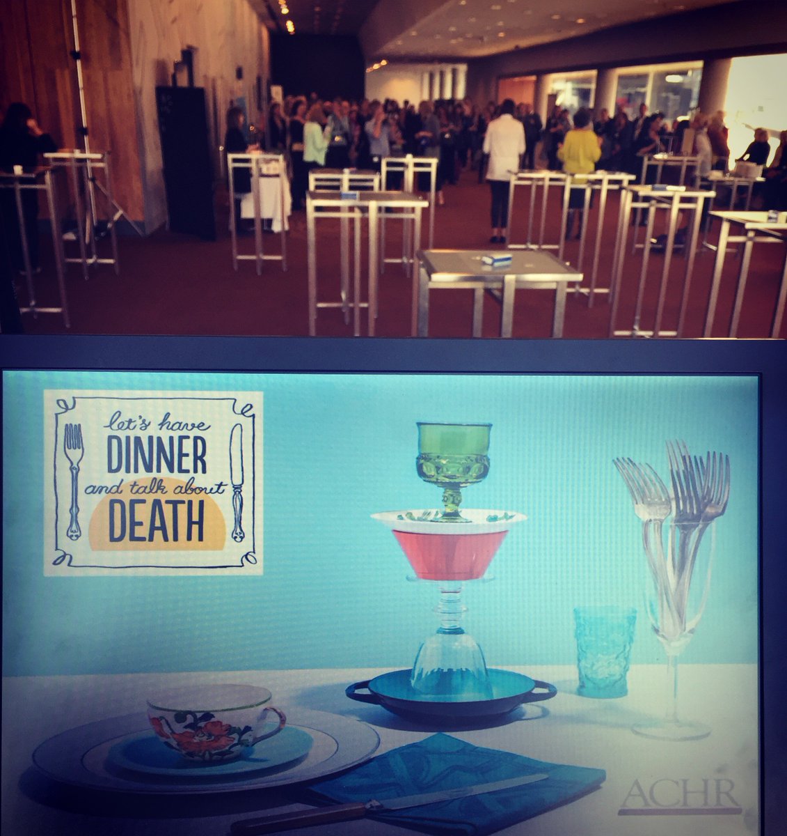 RebeccaBartel's tweet photo. Last night we ran the inaugural #DeathOverDrinks for the delegates at #ACP2016 @ACPAustralia -too much fun @julie_hassard @detering_karen https://t.co/YGLFLbzwtC