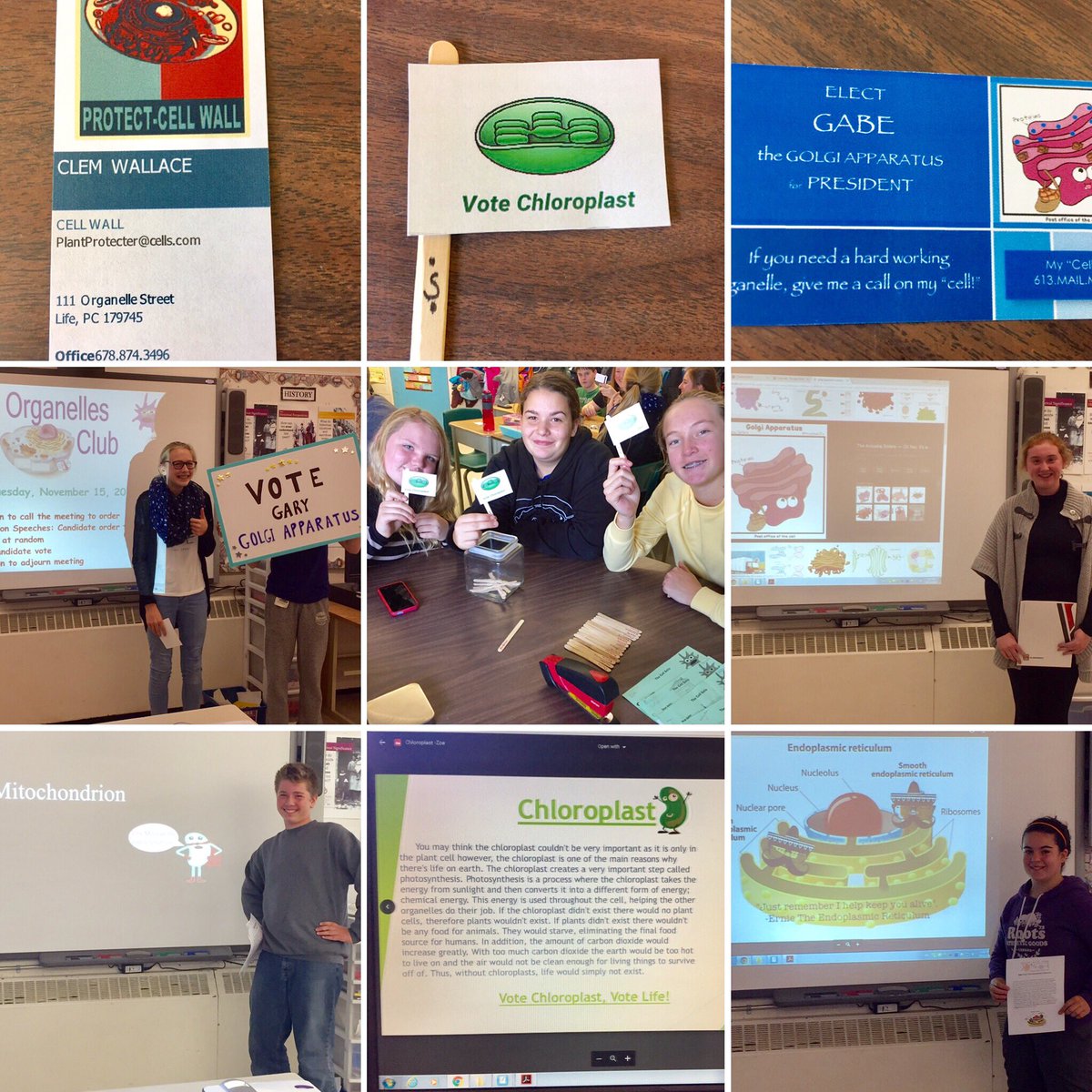 OPSChallenge's tweet photo. Lots of great Organelles Club speeches today! #wevotetomorrow #cellssell #grade8science https://t.co/kSapX69UD8