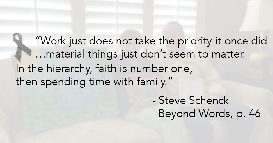 ReadBeyondWords's tweet image. Facing Stage 4 Brain Cancer gave Becky Schenck and her family a new life perspective. Read more here - buff.ly/2eBJN4l.