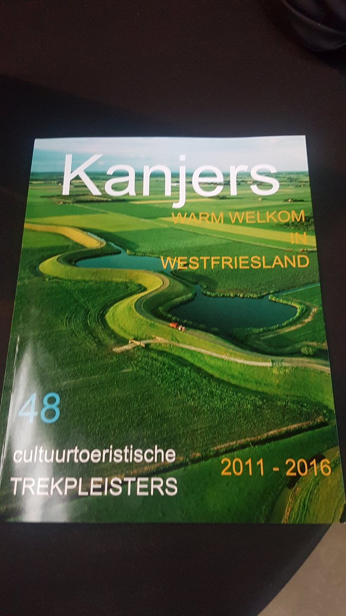 Een glossy voor onze #Kanjers voor 6 jaar inzet om ons mooie gebied gezamenlijk te promoten! #dankbaar #trots