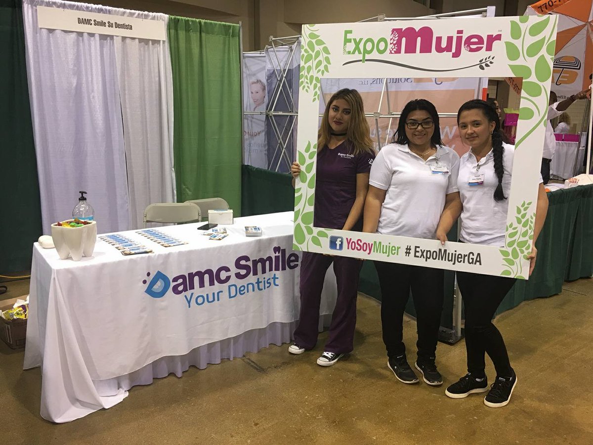 DAMCDentalGroup's tweet photo. @DAMCDentalGroup is always present in the Hispanic community! 
#ExpoMujerGa #Dentist #ExpoMujer2016 https://t.co/pTGRY3iqRc