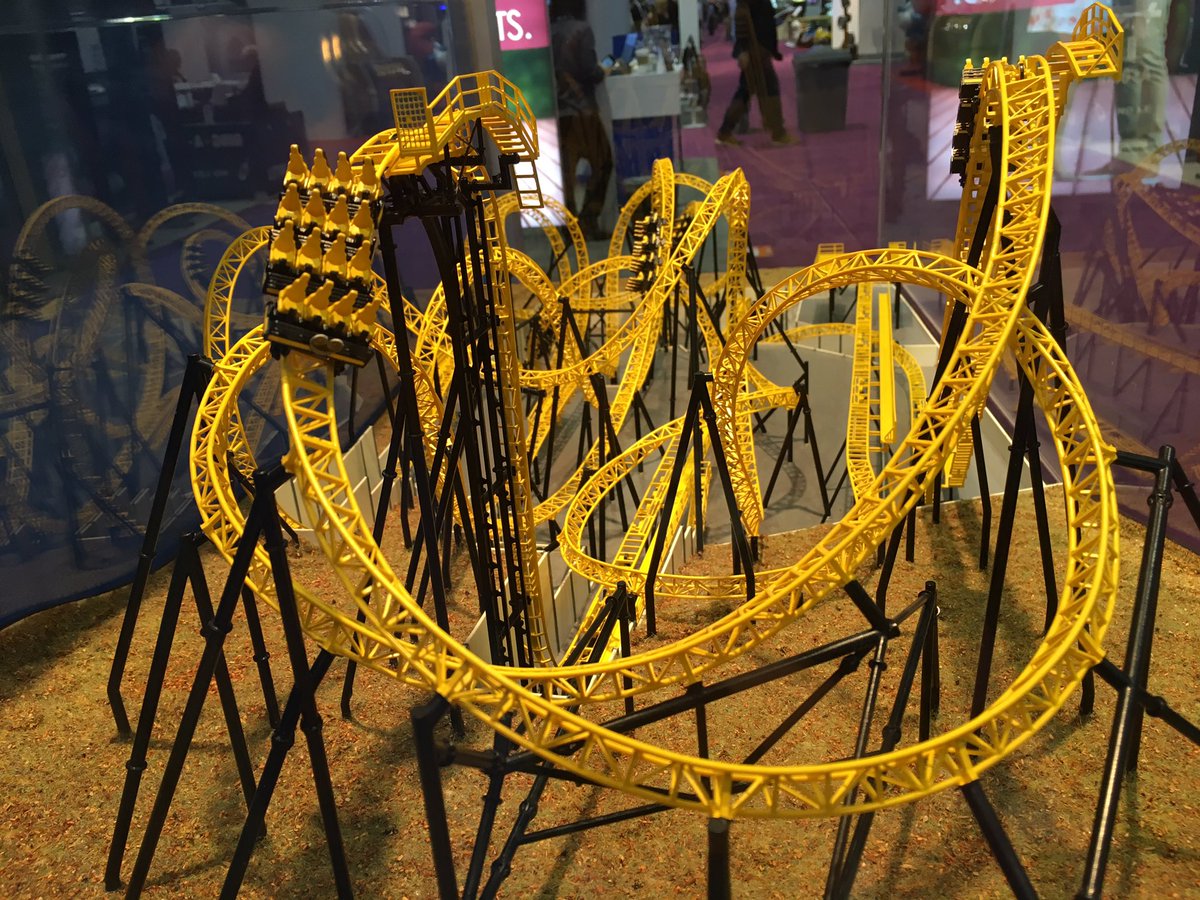 ThemeParkReview's tweet image. Gerstlauer always makes some "twisty" rides! #IAAPA2016